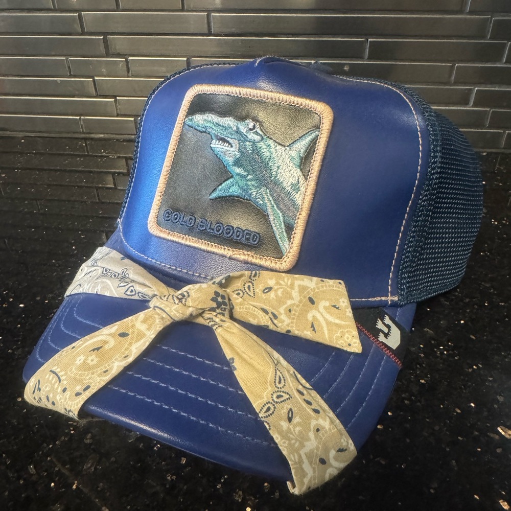 Goorin Bros Blue Shark Patch Hat - Picture 3 of 3